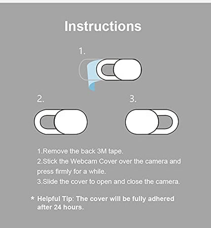 Lapster Laptop Camera Cover Webcam Cover Slider (Pack of 6pcs)