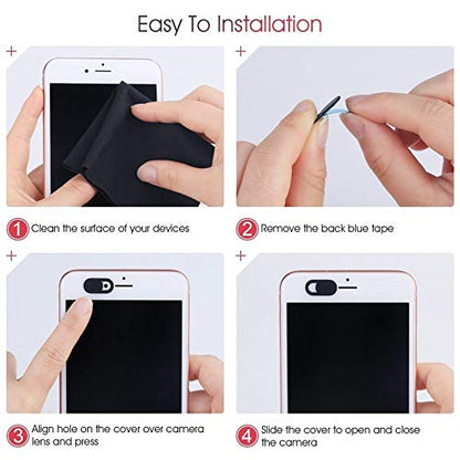Lapster Laptop Camera Cover Webcam Cover Slider (Pack of 6pcs)