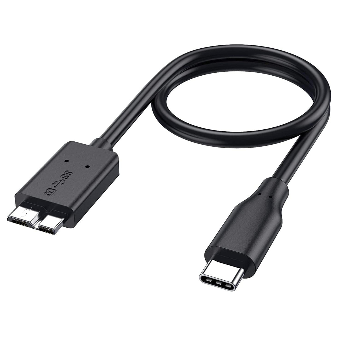 Lapster USB 3.0 A to Micro B SuperSpeed for hard disk cable - short cable