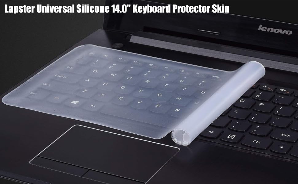 Lapster Universal Silicone 14.0" Keyboard Protector Skin