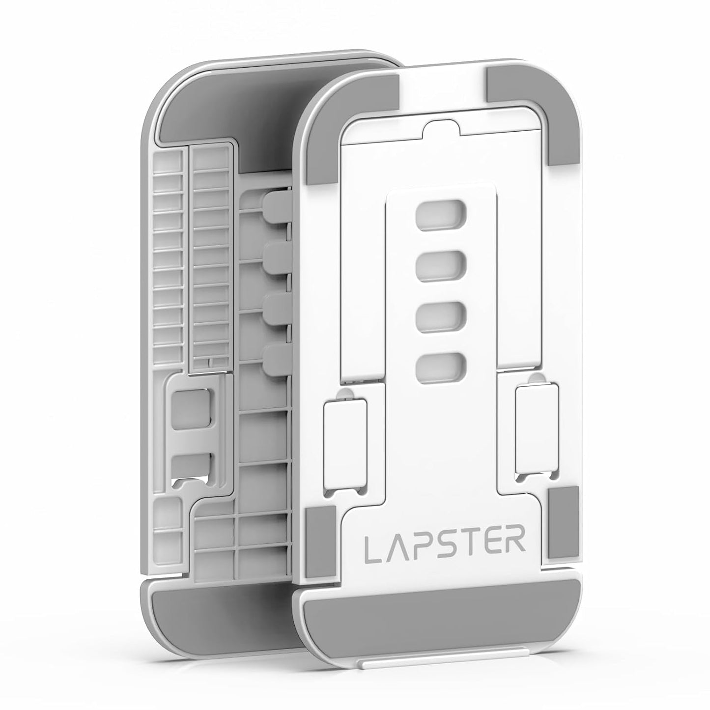 Lapster Grey Desktop Foldable Mobile and Tablet Holder, Designed with ABS Material