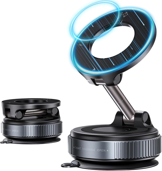 Lapster Magneto M2 Magnetic Phone Holder with Vacuum Suction 360¡ Rotation | Universal Car Mount for Dashboard