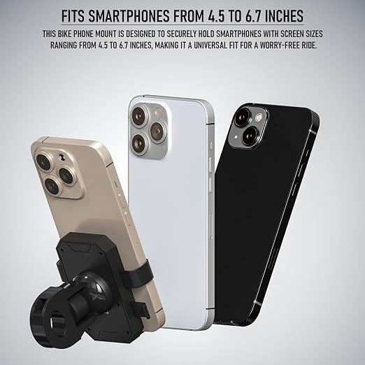 Lapster Ride X1 Universal Mobile Holder for Bike with One-Touch Lock 360¡ Rotating Adjustable