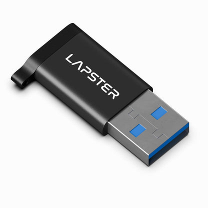 Lapster Plugx1 USB 3.0 Type C Female to USB Male OTG Adapter
