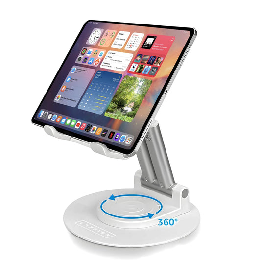 Lapster Holdex Prime Foldable Tablet Stand for Desk | 360¡ Rotating Adjustable Holder