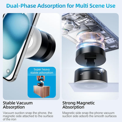 Lapster Magneto M1  Magnetic Phone Holder with Vacuum Suction 360¡ rotation Hands-Free Mobile Stand