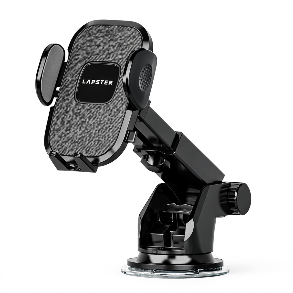 Lapster Autogrip C1 car Mobile Holder for Dashboard with 360 Degree Rotation, Secure Hold Grip, Vacuum Lock Base, One-Hand Operation, Impact-Resistant Design, Mobile Holder for car (Black)
