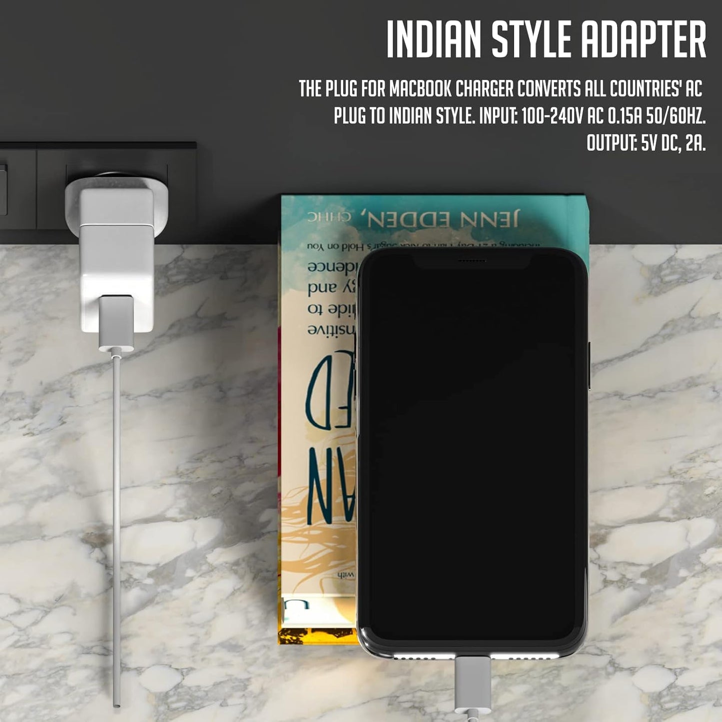 LAPSTER Quality Assured Indian Style Plug Adapter Duck Head for Power Adapters