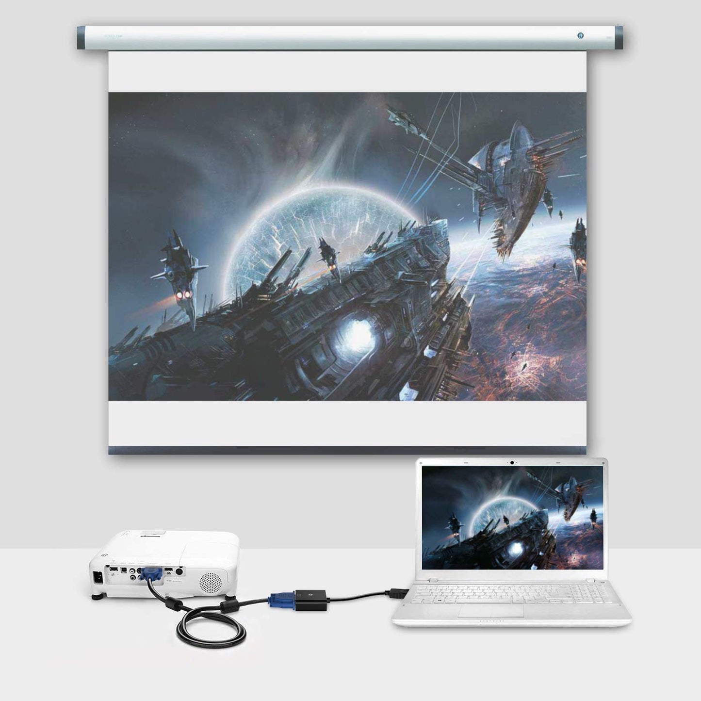 LAPSTER Quality Assured Male to Male VGA Cable 1.5 Meter
