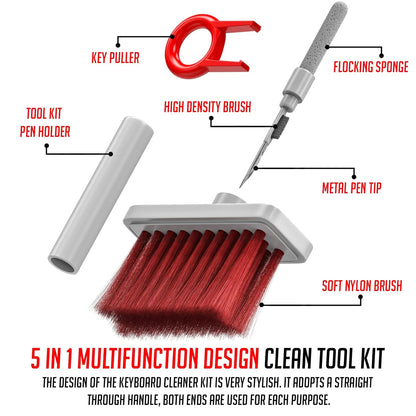 Lapster 5-in-1 Multi-Function Laptop Cleaning Kit Brush/Keyboard Cleaning