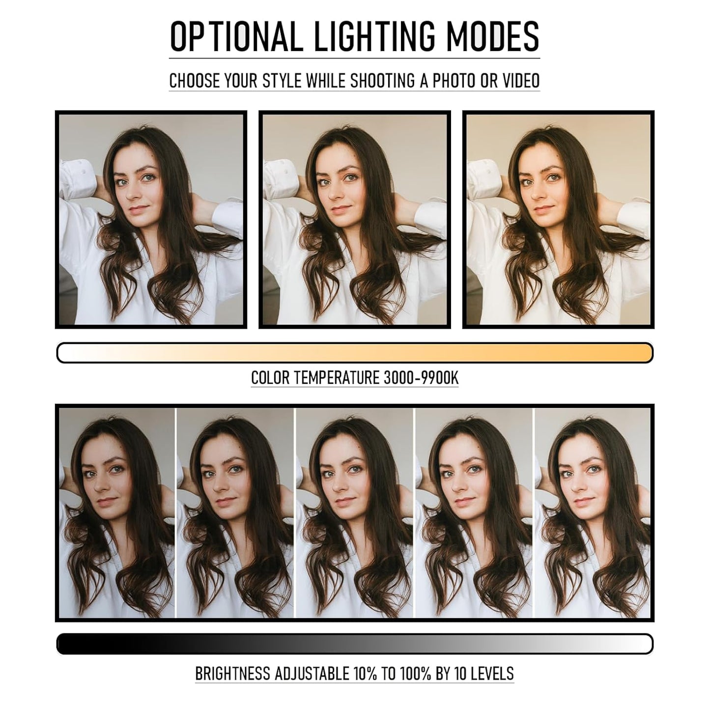 Lapster Luma core LED Video Light for Video Shoot Photography Lighting with Clip Dimmable and Rechargeable