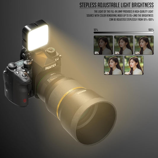 Lapster Luma Maxx LED Video Light for Video Shoot Photography Lighting with Clip Dimmable and Rechargeable
