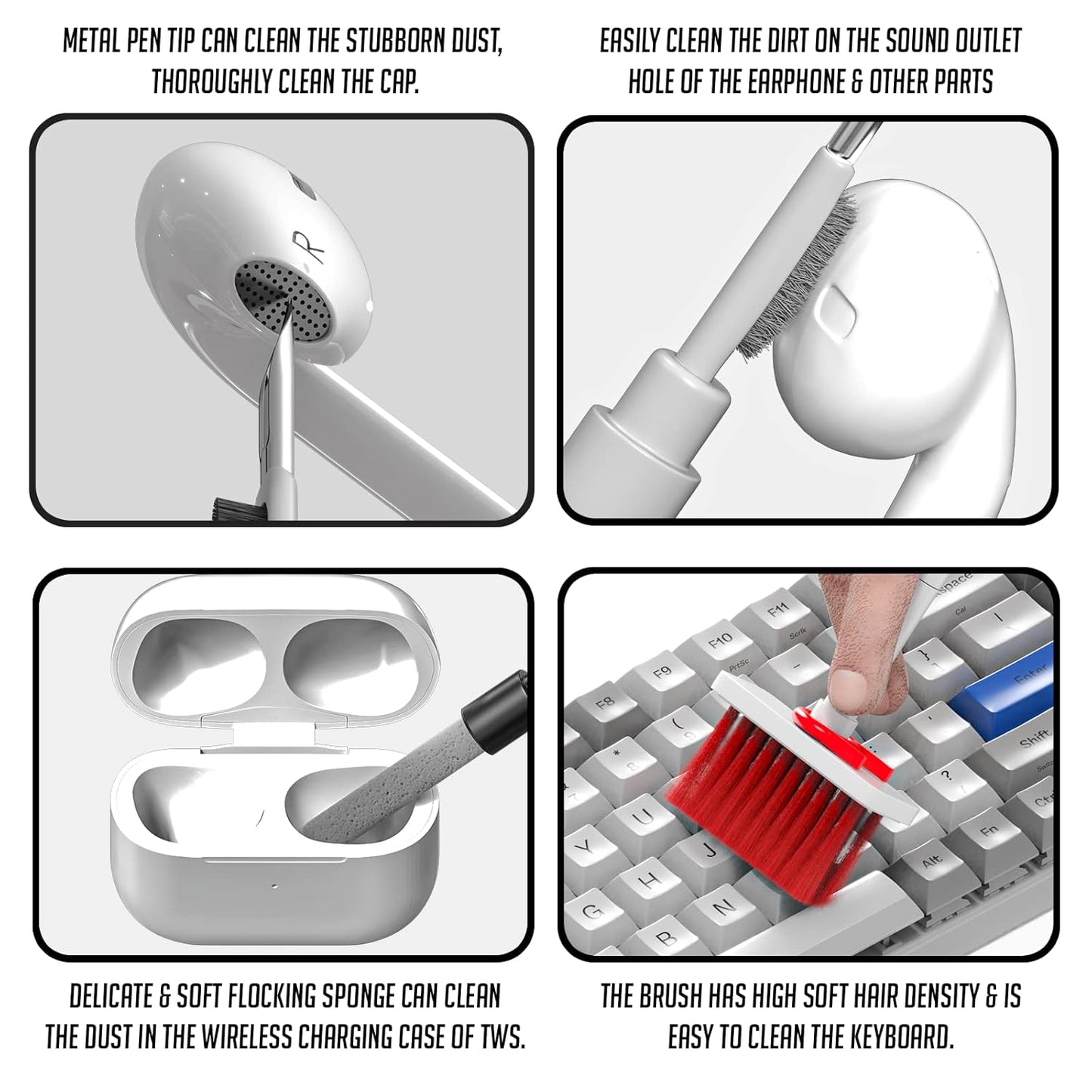 Lapster 5-in-1 Multi-Function Laptop Cleaning Kit Brush/Keyboard Cleaning