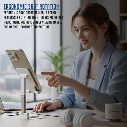 Lapster Holdex Prime Foldable Tablet Stand for Desk | 360¡ Rotating Adjustable Holder