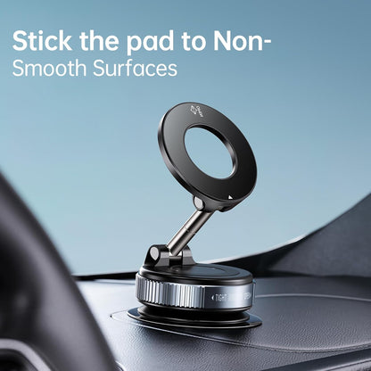Lapster Magneto M2 Magnetic Phone Holder with Vacuum Suction 360¡ Rotation | Universal Car Mount for Dashboard