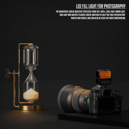 Lapster Luma Maxx LED Video Light for Video Shoot Photography Lighting with Clip Dimmable and Rechargeable