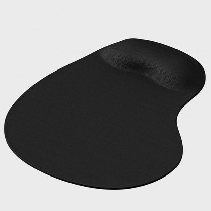Lapster Gel Mouse pad with Wrist Rest with Lycra Cloth Nonslip for Laptop, Computer (Black)