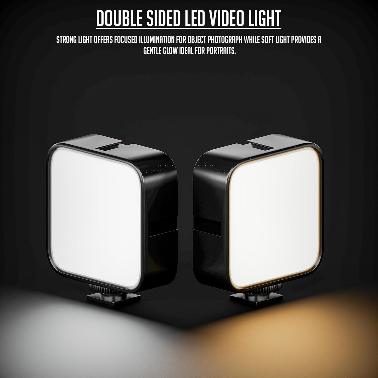 Lapster Luma Maxx LED Video Light for Video Shoot Photography Lighting with Clip Dimmable and Rechargeable
