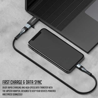 Lapster Plugx1 USB 3.0 Type C Female to USB Male OTG Adapter