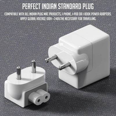 LAPSTER Quality Assured Indian Style Plug Adapter Duck Head for Power Adapters