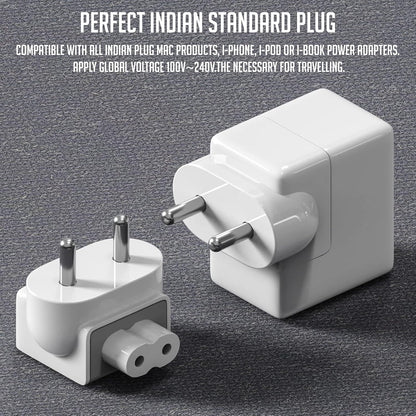 LAPSTER Quality Assured Indian Style Plug Adapter Duck Head for Power Adapters