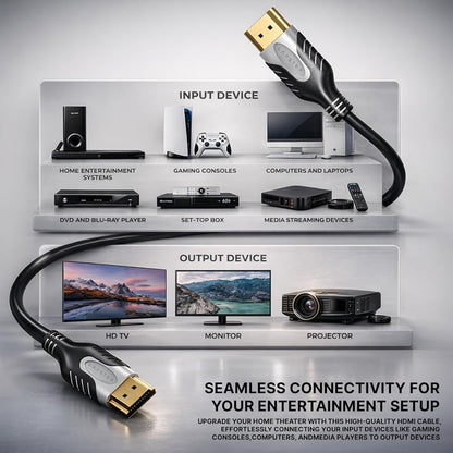 Lapster Lync hdmi cable 3 meter with eARC, 4K@60Hz UHD, eARC enable Soundbar