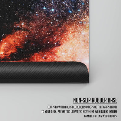 Lapster Astronuat Desk mat Mouse mat Non-Slip Rubber Base|Keyboard and Mouse pad(astronuat)