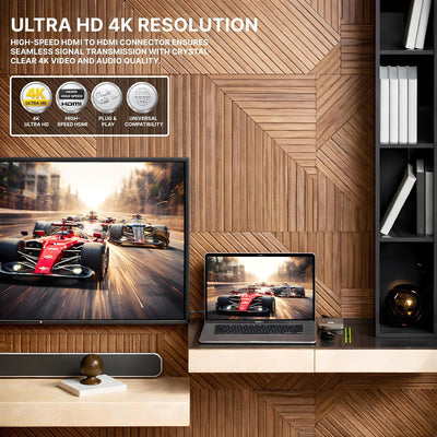 Lapster Lync hdmi cable 1.5 meter with eARC, 4K@60Hz UHD,Compatible with Smart HDTV, Laptop, Monitor, Projector, eARC enable Soundbar