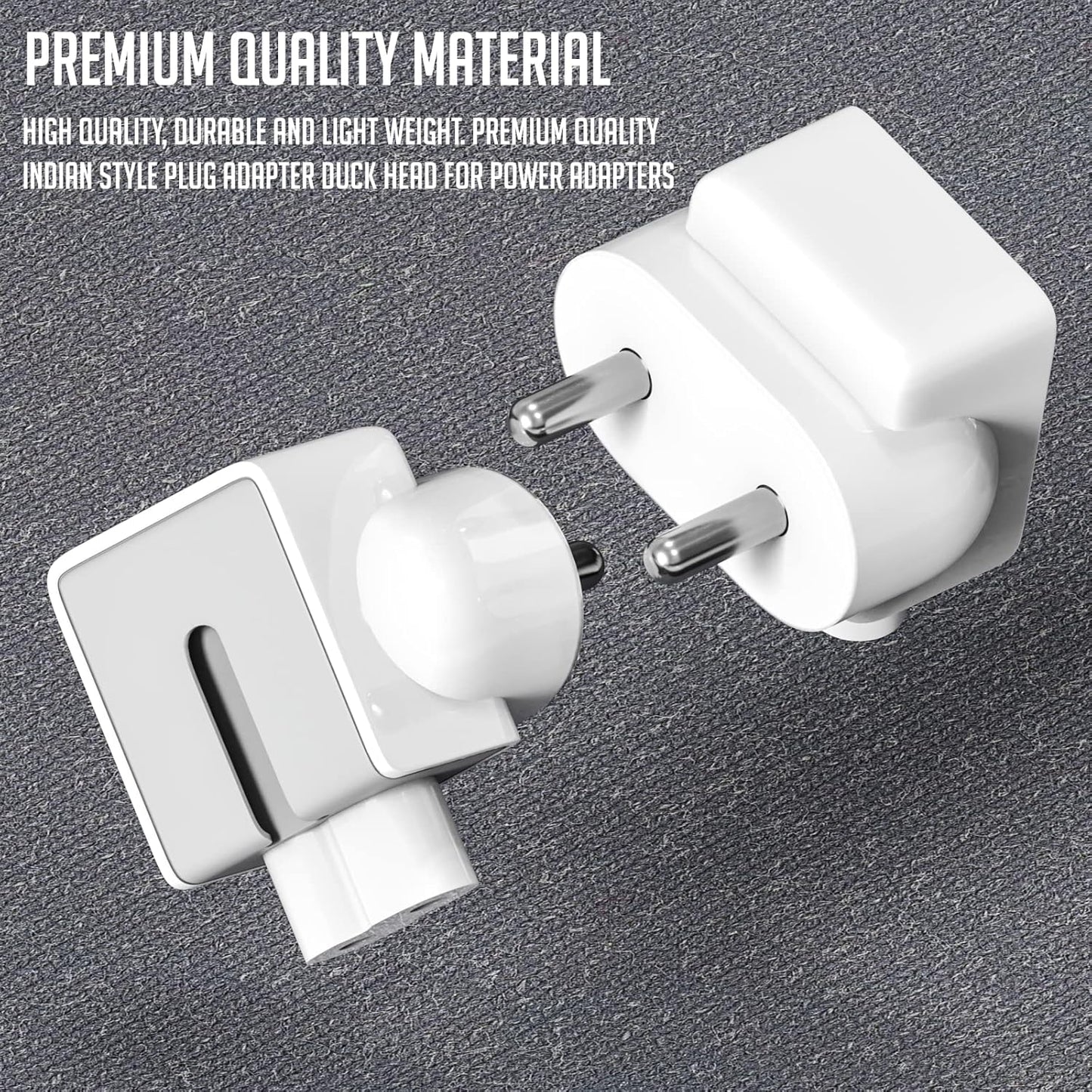 LAPSTER Quality Assured Indian Style Plug Adapter Duck Head for Power Adapters