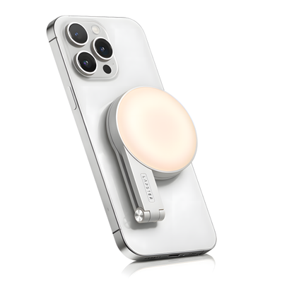 Lapster Luma Nano Magnetic Selfie Ring Light with Makeup Mirror, 360¡ Rotatable, Type-C Rechargeable
