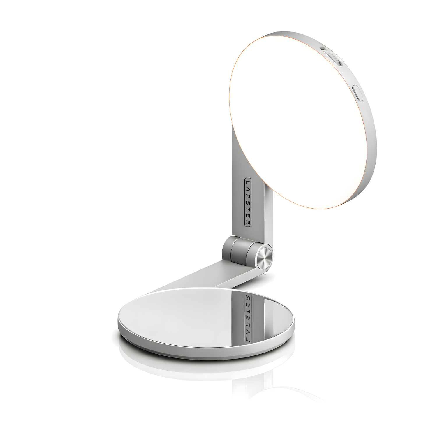 Lapster Luma Nano Magnetic Selfie Ring Light with Makeup Mirror, 360¡ Rotatable, Type-C Rechargeable