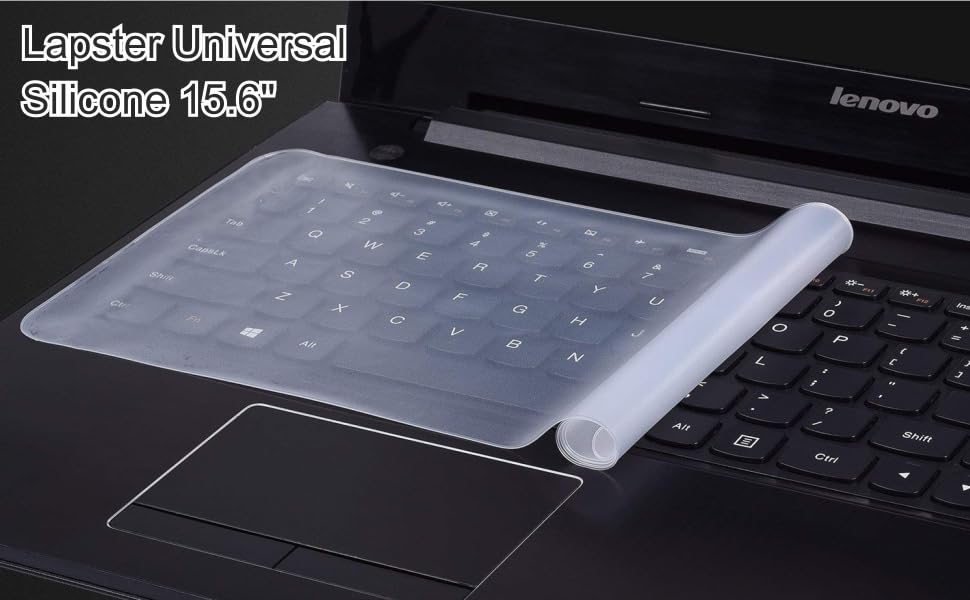 LAPSTER Quality Assured Lapster Universal Silicone 15.6" Keyboard Protector Skin