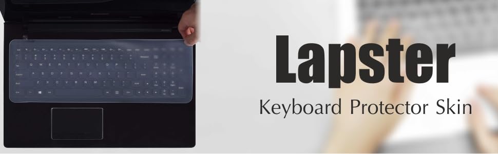 LAPSTER Quality Assured Lapster Universal Silicone 15.6" Keyboard Protector Skin